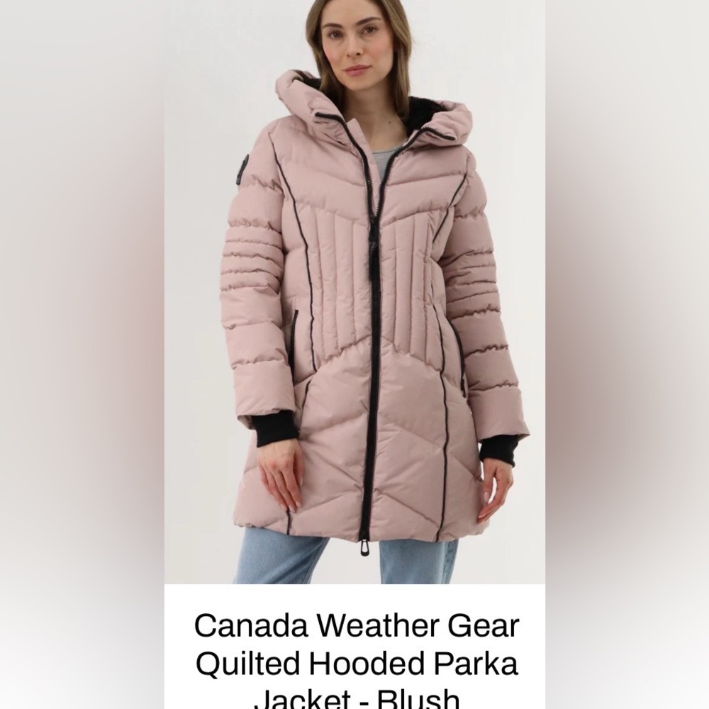 SOLD ELSEWHERE...Canada Weather Gear Women's Blush Hooded Parka New w/o Tags Med